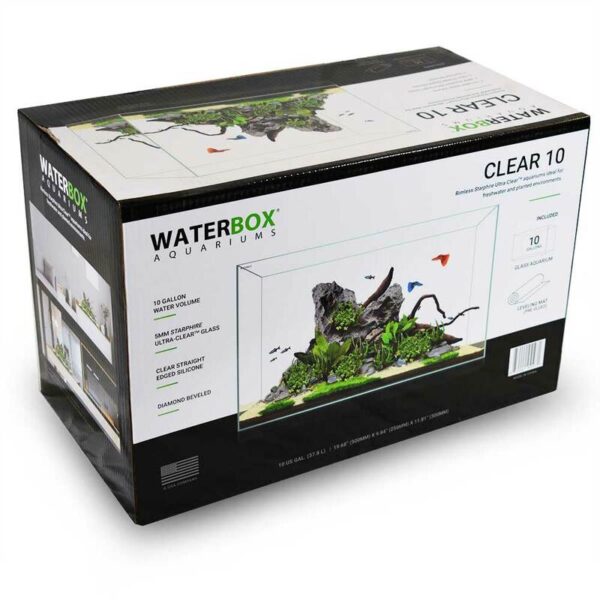 CLEAR 10 Gallon Mini (19.68 x 9.84 x 11.81) - Waterbox - Image 1