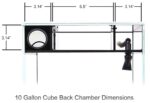 Cube 10 Starphire Ultra Clear 10 Gallon Aquarium - Waterbox Aquariums - Image 3