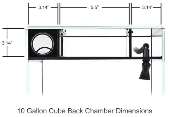 Cube 10 Starphire Ultra Clear 10 Gallon Aquarium - Waterbox Aquariums - Image 3
