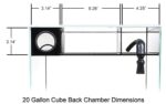 Cube 20 Starphire Ultra Clear 20 Gallon Aquarium - Waterbox Aquariums - Image 3
