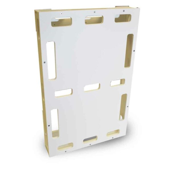 deluxe-board-front-white-1000x1000__11655.1590704317.jpg White DELUXE Aquarium Controller Mounting Board - Image 1