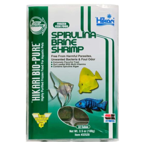 Frozen Spirulina Brine Shrimp - Hikari Bio-Pure - Image 1