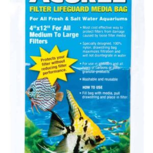 Acurel Filter Lifeguard Media Bag White, 1ea/4 In X 12 in