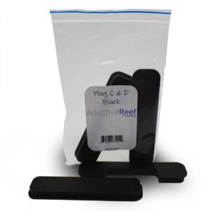Black Large Plug C & D Cut Outs Covers
