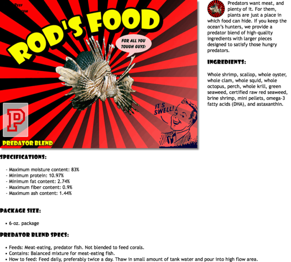 Rod's Frozen Food Flat - 2 oz - Predator Blend - Image 3