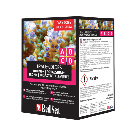 Red Sea Coral Colors ABCD 4 Supplement Pack  1 Each
